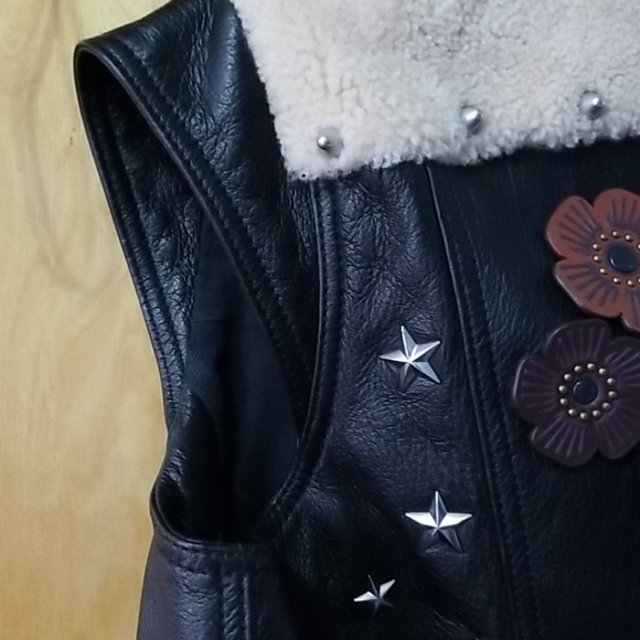 Coach leather vest SLV custom 215523JAX size 4 - Picture 14 of 16